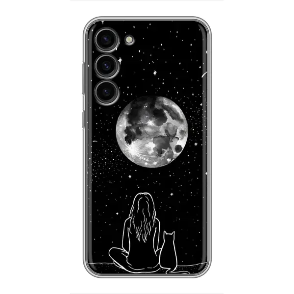 Чехол с принтом «Девушка с котом» для Samsung Galaxy S23 Plus Чехол с принтом «Девушка с котом» для Samsung Galaxy S23 Plus