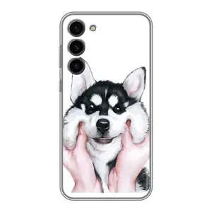Чехлы с собаками для Samsung Galaxy S23 Plus (VPrint) (Довольный Хаски)