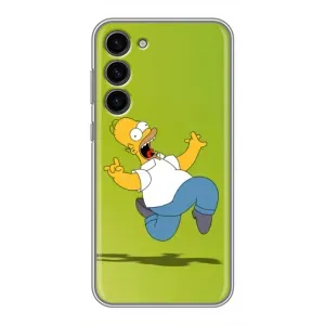 Чехол с Симпсонами для Samsung Galaxy S23 Plus (VPrint) (Гомер Симпсон)
