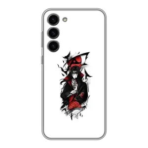 Чехлы на тему: Итачи Учиха для Samsung Galaxy S23 Plus (AlphaPrint) (Итачи с атрибутами)