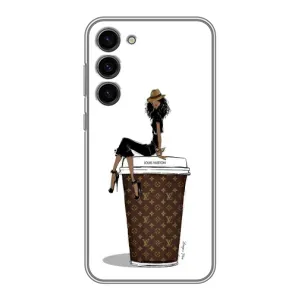Чехлы Луи Витон для Samsung Galaxy S23 Plus (AlphaPrint - LOUIS VUITTON) (кофе LOUIS VUITTON)