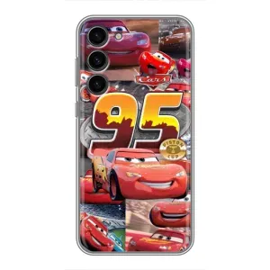 Силиконовый чехол Маквин для Samsung Galaxy S23 Plus (Коллаж Молния Маквин)