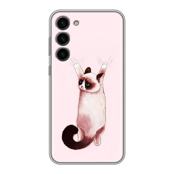 Чехол с принтом «Котик падает» для Samsung Galaxy S23 Plus Чехол с принтом «Котик падает» для Samsung Galaxy S23 Plus