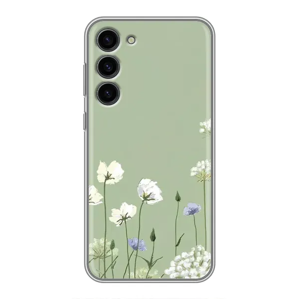 Чохол з принтом «Квіти на зеленому» для Samsung Galaxy S23 Plus Чохол з принтом «Квіти на зеленому» для Samsung Galaxy S23 Plus