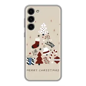 Рождественские Чехлы для Samsung Galaxy S23 Plus (VPrint) (Merry Christmas)