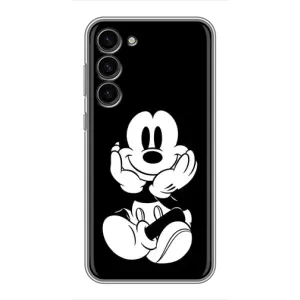 Эксклюзивный чехол для Samsung Galaxy S23 Plus (AlphaPrint - Мультяшные) (Микки на черном)