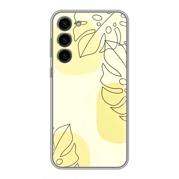Чехол с принтом «Желтая монстера арт» для Samsung Galaxy S23 Plus