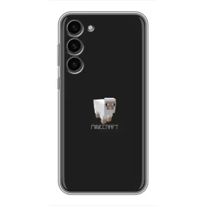 Чехол Майнкрафт на Samsung Galaxy S23 Plus (AlphaPrint) Minecraft (Овечка Майнкрафт)