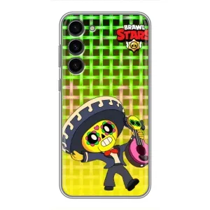 Чехлы Brawl Stars для Samsung Galaxy S23 Plus (AlphaPrint) (Поко в самбреро)