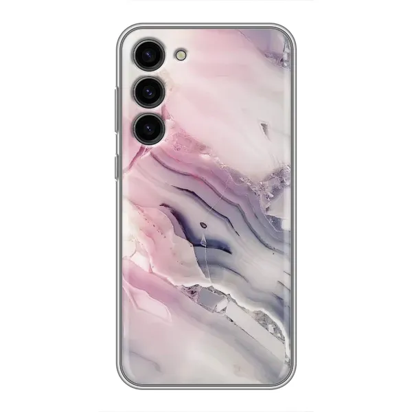 Чехол с принтом «Пурпурный Мрамор» для Samsung Galaxy S23 Plus