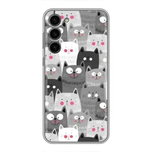 Чехлы с Котиками для Samsung Galaxy S23 Plus (VPrint) (Рисованные котики)