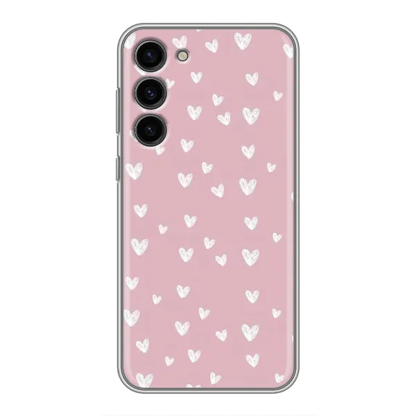 Чехол с принтом «Сердечки на розовом» для Samsung Galaxy S23 Plus Чехол с принтом «Сердечки на розовом» для Samsung Galaxy S23 Plus