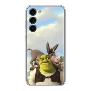 Чехол с мультфильмом Шрек на Samsung Galaxy S23 Plus (Шрек и Осел)
