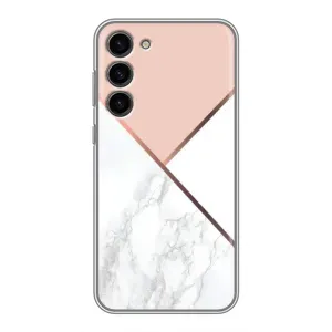Мраморный чехол на Samsung Galaxy S23 Plus (VPrint) (Тройной мрамор)
