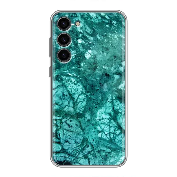 Чехол с принтом «Зеленый мрамор» для Samsung Galaxy S23 Plus