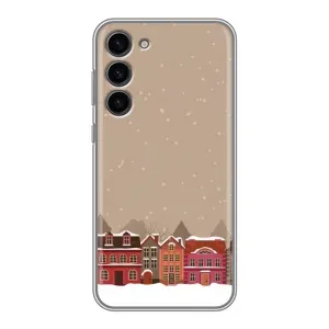 Новогодние, Праздничные Чехлы для Samsung Galaxy S23 Plus - 2024 год (Зимний город)