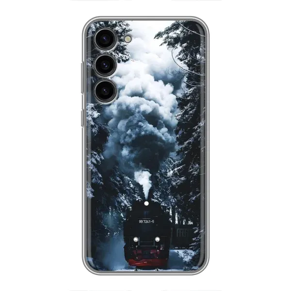 Чехол с принтом «Зимний поезд» для Samsung Galaxy S23 Plus