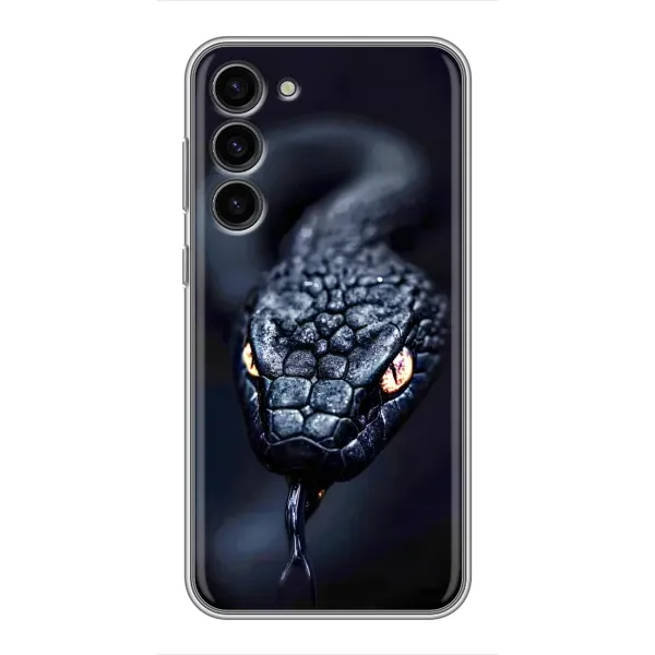 Чохол з принтом «Чорна змія» для Samsung Galaxy S23 Plus