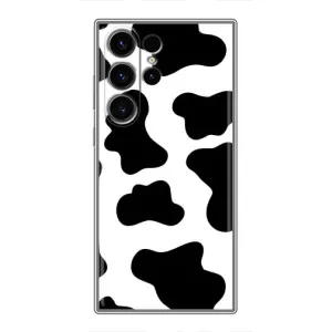 Чехол с принтом коровы на Самсунг С23 Ультра (Чорна Бурьонка)