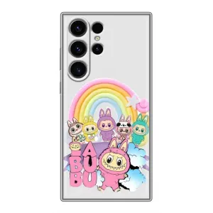 Чехол с Лабубу на Samsung Galaxy S23 Ultra (Фон Лабубу)
