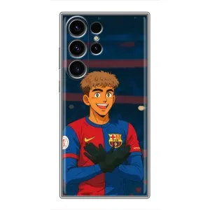 Чехол с футболистом Ламин Ямаль Samsung Galaxy S23 Ultra (Футболист Ямаль)