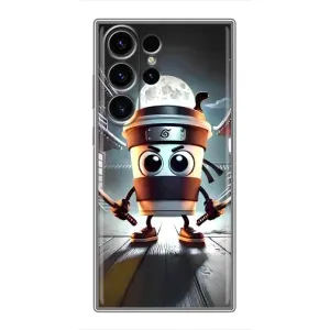 Чехол с мемом Тралалело тралала на Samsung Galaxy S23 Ultra (Капучино асасино)