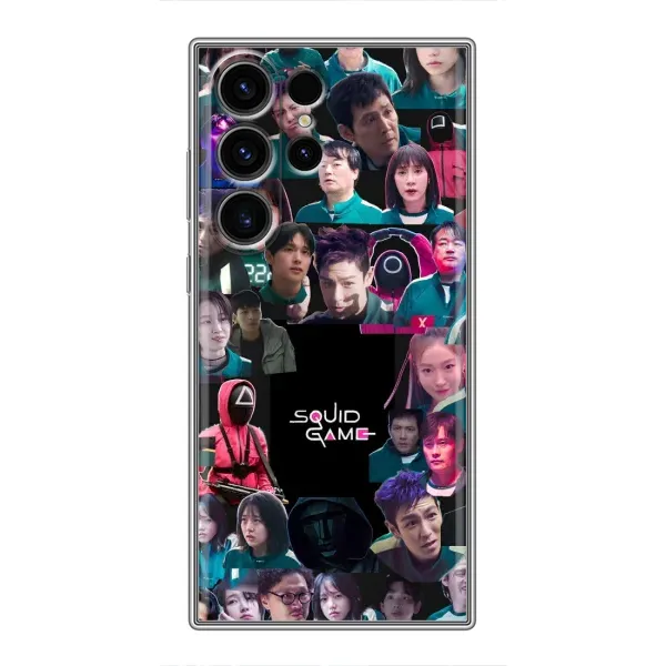 Чохол з принтом «Колаж Гра кальмара» для Samsung Galaxy S23 Ultra