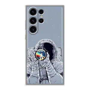 Чехол NASA для Samsung Galaxy S23 Ultra (AlphaPrint) (Космонавт фото)
