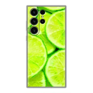Чохли з фруктами для Samsung Galaxy S23 Ultra (VPrint) (Лайм)