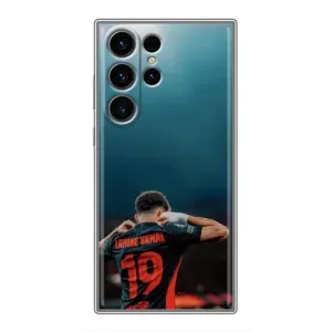 Чехол с футболистом Ламин Ямаль Samsung Galaxy S23 Ultra (Ламин 19)