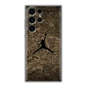 Чехлы для Samsung Galaxy S23 Ultra - с картинкой JORDAN (AlphaPrint) (Logo Jordan)