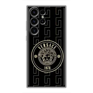 Чехлы VERSACE для Самсунг С23 Ультра (PREMIUMPrint) (Лого Версаче)