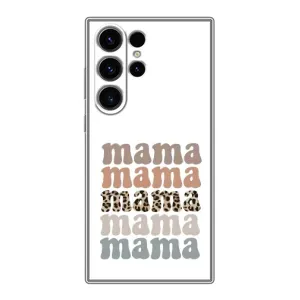 Чехлы для мамы на Samsung Galaxy S23 Ultra (Текстовый коллаж мама)