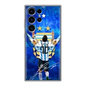 Чехлы для Samsung Galaxy S23 Ultra (Leo чемпион) (AlphaPrint) (Месси сборная)