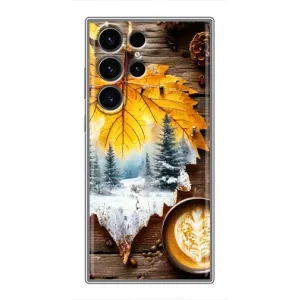 Чохол з унікальним дизайном 'Осінь з кавою' для Samsung Galaxy S23 Ultra (Осінньо-зимова кава)