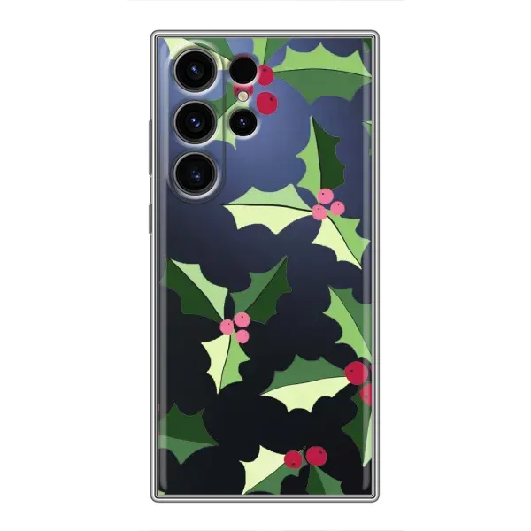 Чехол с принтом «Рождественский фон» для Samsung Galaxy S23 Ultra
