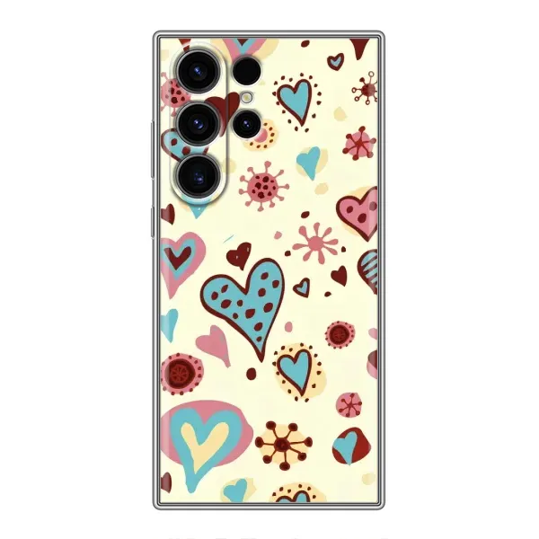 Чехол с принтом «Сердечки» для Samsung Galaxy S23 Ultra