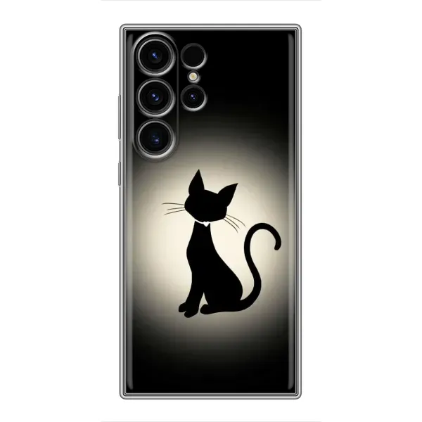 Чехол с принтом «Силуэт котика» для Samsung Galaxy S23 Ultra