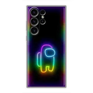 Чехол Амонг Ас для Samsung Galaxy S23 Ultra (AlphaPrint) (Яркий скин)