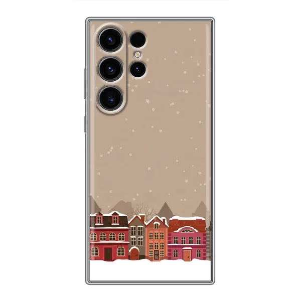 Чехол с принтом «Зимний город» для Samsung Galaxy S23 Ultra