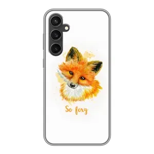 Чехлы с картинкой Лисички для Samsung Galaxy S23 (VPrint) (Девочка Лиса)