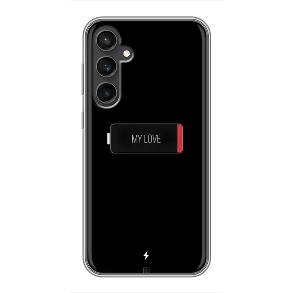 Чохол з принтом «Love battery» для Samsung Galaxy S23