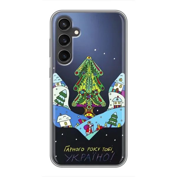 Чехол с принтом «Рождественский герб» для Samsung Galaxy S23