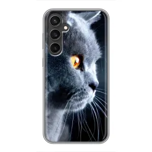 Чехлы с Котиками для Samsung Galaxy S23 (VPrint) (Серый Кот)