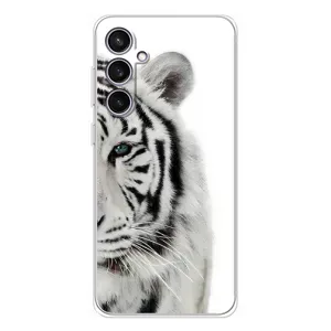 Чехлы с картинками животных Samsung Galaxy S24 FE (Белый Тигр)