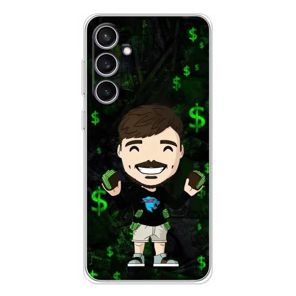 Чехол с принтом «Блогер Beast» для Samsung Galaxy S24 FE