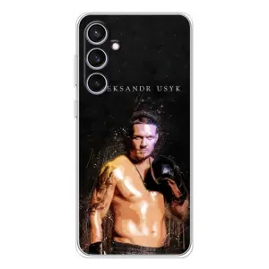 Чехол с картинкой Александр Усик для Samsung Galaxy S24 FE (Боксер Александр Усик)