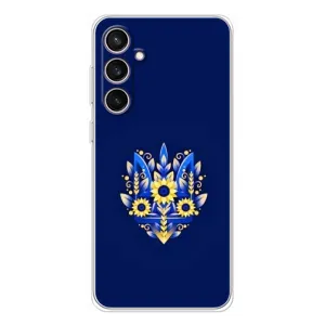 Чохли для Samsung Galaxy S24 FE Укр. Символіка (AlphaPrint) (Квітковий Герб)