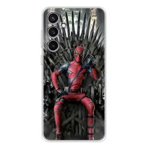 Чехол с принтом «Дэдпул на троне» для Samsung Galaxy S24 FE