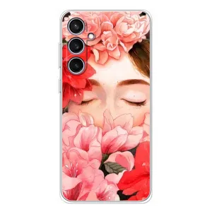 Чехлы (ART) Цветы на Samsung Galaxy S24 FE (VPrint) (Глаза в цветах)